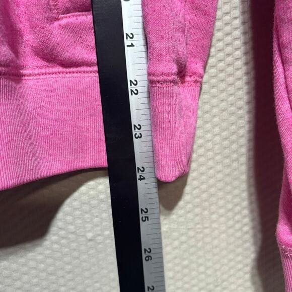 Victoria’s Secret PINK Half Zip Pullover Pocket Sweatshirt Pink Dog Logo XS - Picture 8 of 9